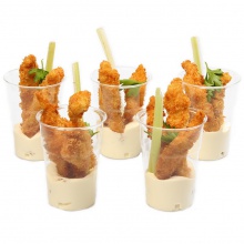 Kraukšķīgais cālis ar siera mērci