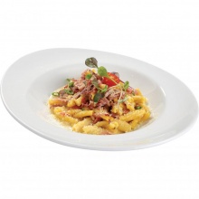 143 / Pasta Carbonara ar trīs veidu šķiņķi