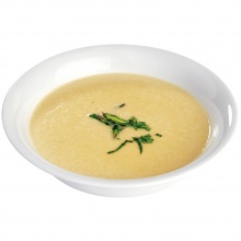 600 / Sparģeļu krēmzupa ar diedzētām kresēm