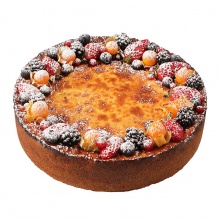 Любимый сырный торт Vairāk saules со свежими ягодами